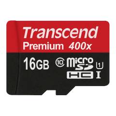 16GB Transcend Premium 400X - microSDHC Speicherkarte